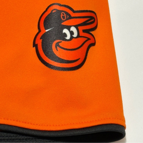 Majestic Orioles Vibrant Orange Polo Shirt Cool Base Size L Excellent - Picture 5 of 10